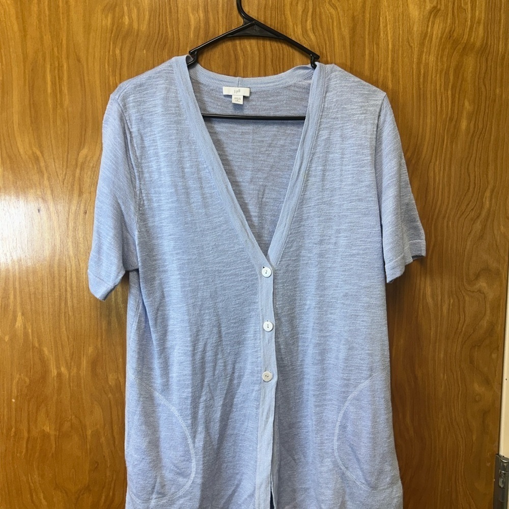 J. Jill Light Blue Cardigan